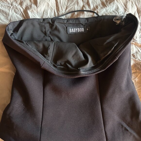 Babyboo Maliyah Maxi Dress- Black/White - Picture 4 of 4